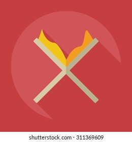 Flat modern design with shadow icons Curran