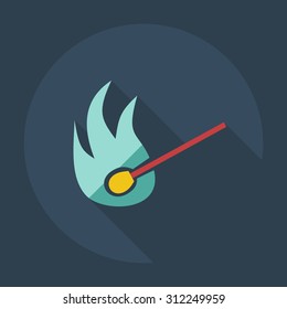 Flat modern design with shadow icons match