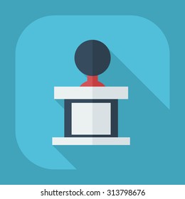 Flat modern design with shadow icons judge