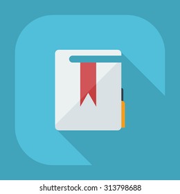 Flat modern design with shadow icons folder decree