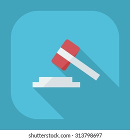 Flat modern design with shadow icons law