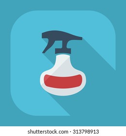 Flat modern design with shadow icons spray