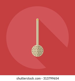 Flat modern design with shadow icons Ladle