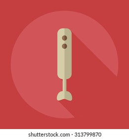 Flat modern design with shadow icons blender