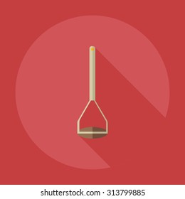 Flat modern design with shadow icons Ladle