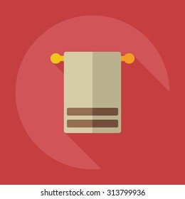 Flat modern design with shadow icons towel