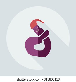 Flat modern design with shadow icons faeces