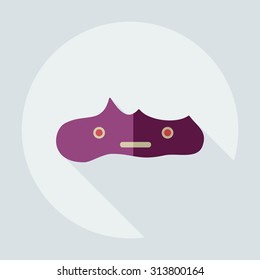 Flat modern design with shadow icons faeces