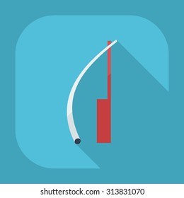 Flat modern design with shadow icons  for shaving