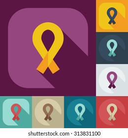 Flat modern design with shadow icons family