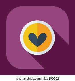 Flat modern design with shadow icons everlasting love
