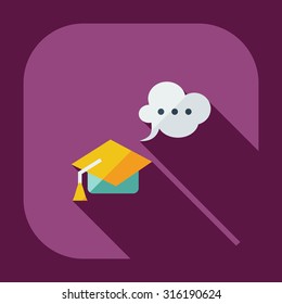 Flat modern design with shadow icons judge