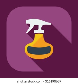Flat modern design with shadow icons spray
