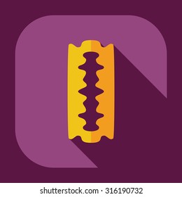 Flat modern design with shadow icons blade