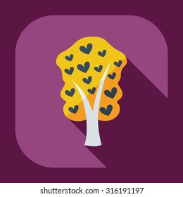 Flat modern design with shadow icons family tree