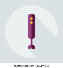 Flat modern design with shadow icons blender