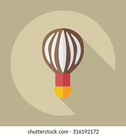 Flat modern design with shadow icons balloon