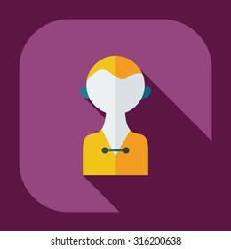 Flat modern design with shadow icons journalist