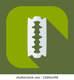 Flat modern design with shadow icons blade