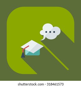 Flat modern design with shadow icons judge