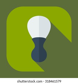 Flat modern design with shadow icons  for shaving