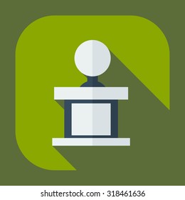 Flat modern design with shadow icons judge