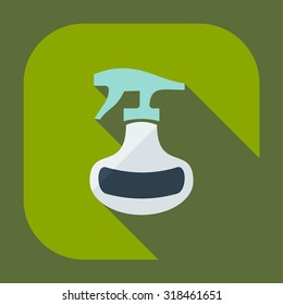 Flat modern design with shadow icons spray