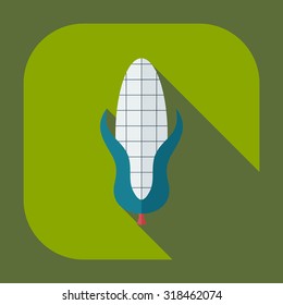 Flat modern design with shadow icons maize