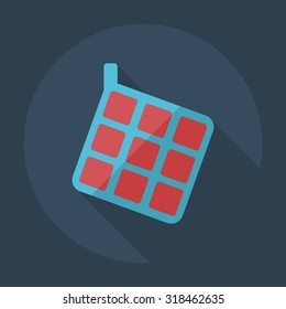 Flat modern design with shadow icons potholder