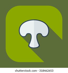 Flat modern design with shadow icons fungus