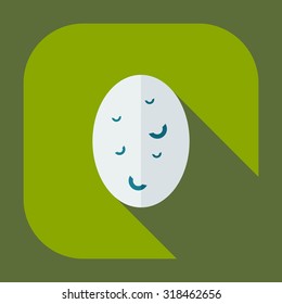 Flat modern design with shadow icons potatoes