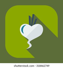 Flat modern design with shadow icons beet