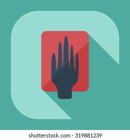 Flat modern design with shadow icons law