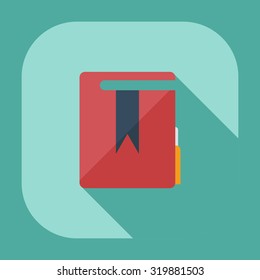 Flat modern design with shadow icons folder decree
