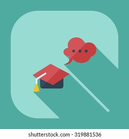 Flat modern design with shadow icons judge