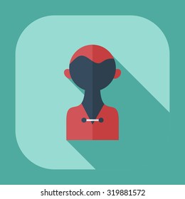 Flat modern design with shadow icons journalist