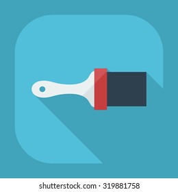 Flat modern design with shadow icons spatula