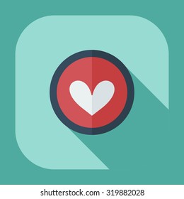 Flat modern design with shadow icons everlasting love