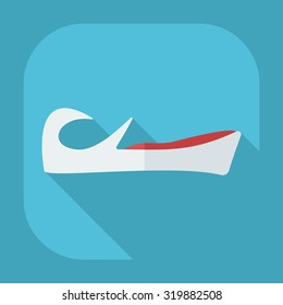 Flat modern design with shadow icons East clothing