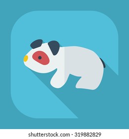 Flat modern design with shadow icons pandas