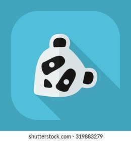 Flat modern design with shadow icons pandas