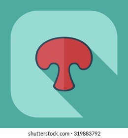 Flat modern design with shadow icons fungus