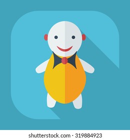 Flat modern design with shadow icons children