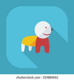 Flat modern design with shadow icons children