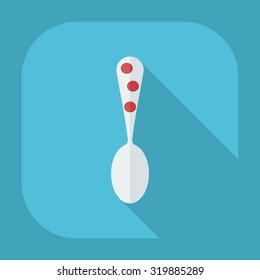 Flat modern design with shadow icons dinnerware
