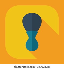 Flat modern design with shadow icons  for shaving