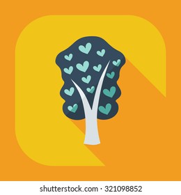 Flat modern design with shadow icons family tree
