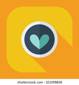Flat modern design with shadow icons everlasting love