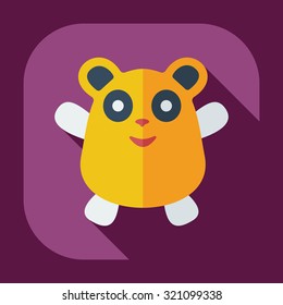 Flat modern design with shadow icons pandas