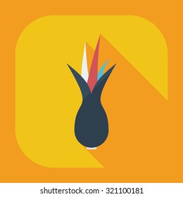 Flat modern design with shadow icons onion